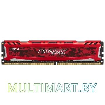 Оперативная память Crucial Ballistix Sport LT Red 8GB DDR4 PC4-19200 (BLS8G4D240FSE)